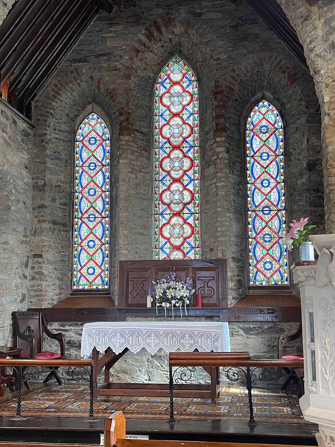 The altar of st michaels church waterville