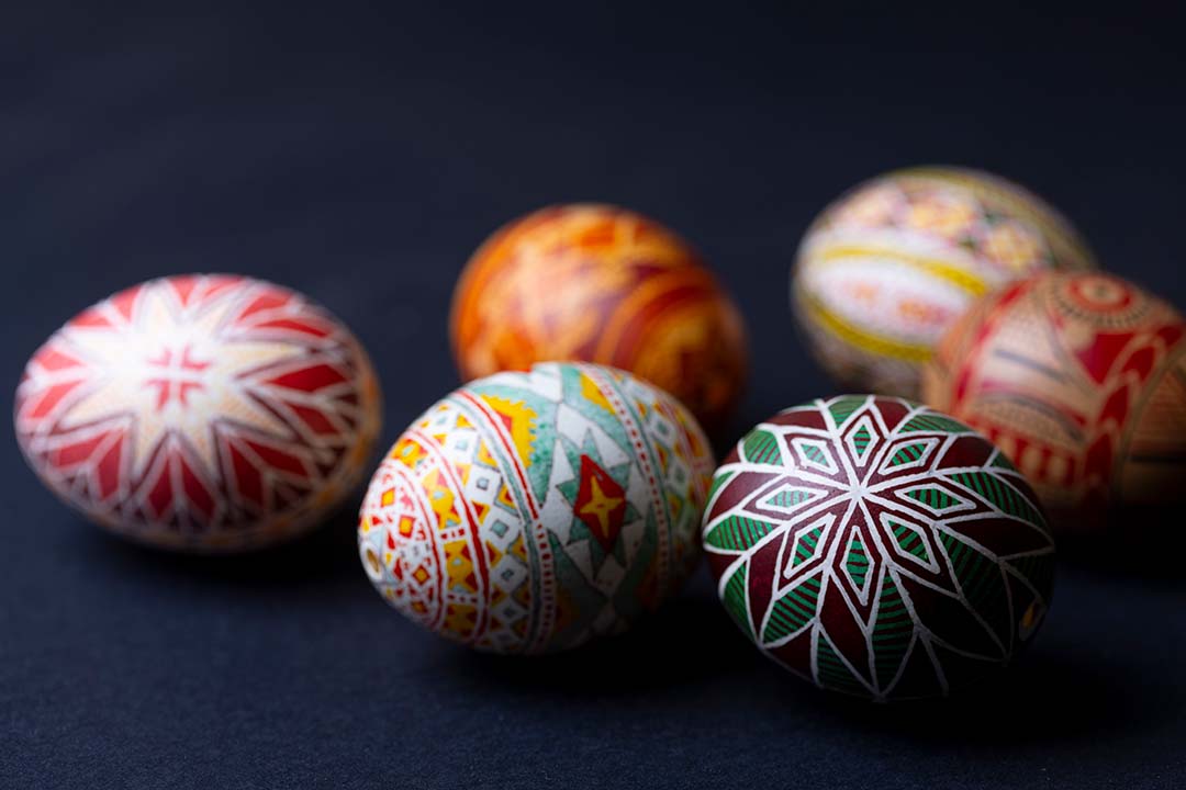 decorated easter eggs